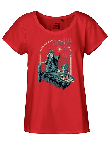 You Shall Not Pass - lotr, Hedgehog, game, humor, Wizard - Fairtrade Girl Shirt
