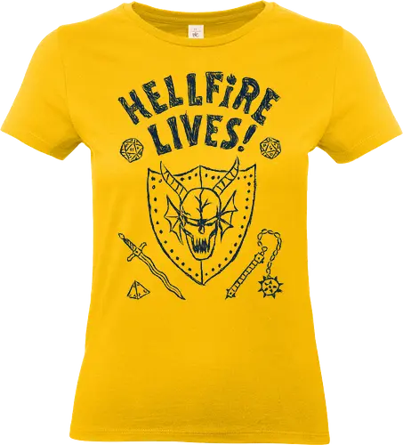 Hellfire lives  - series, television, eddie, dustin, Strange, retro, mike, max, lucas, 80s - Standard T-Shirt (Women)