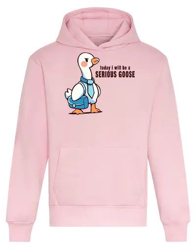 Today I Will be a Serious Goose - ernste Gans, Gans, lustige Gans, dumme Gans, serious goose, goose, funny goose, silly goose, office goose, work humor, animal pun, goose art, cute goose, humor, funny bird - Heavyweight Hoodie