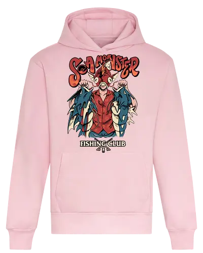 sea monster club  - fish, seamonster, fishing, club, monster, catch, tactical, militer, starterpack, cartoon, streetwear, adventure, camping, hiking, outdoor, hobby, love - Heavyweight Hoodie