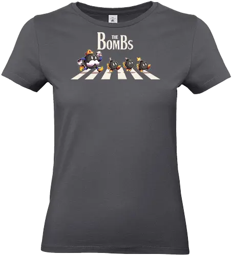 The Bombs - game, games, king, bomb, cute, mario, abbey road, parody, retro game, retro, Console, nes, gaming - Standard T-Shirt (Women)