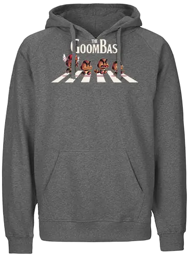 The Goombas  - Console, nes, goomba, retro game, retro, cute, gaming, mario, abbey road, parody, minion, games - Fairtrade Hoodie