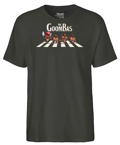 The Goombas  - Console, nes, goomba, retro game, retro, cute, gaming, mario, abbey road, parody, minion, games - Fairtrade T-Shirt