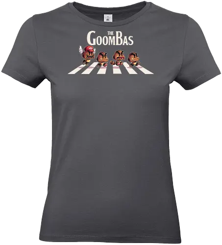 The Goombas  - Console, nes, goomba, retro game, retro, cute, gaming, mario, abbey road, parody, minion, games - Standard T-Shirt (Women)