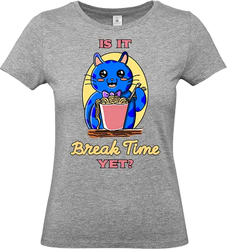 Pausenzeit – lustiger Kawaii-Humor über Arbeit und Job-Sarkasmus - pause, pausenzeit, arbeit, job, büro, bürohumor, arbeitsalltag, sarkasmus, arbeitswitz, lustig, kawaii, niedlich, humor, cartoon, comic stil, funny design, meta humor, arbeitnehmer, kollegen, kaffee pause, burnout humor, ironisch, witziges motiv, geschenkidee, trendig - Standard T-Shirt (Women)
