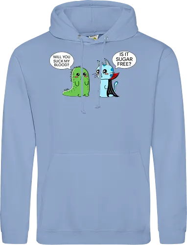 Lustiger Kawaii-Vampir mit zuckerfreiem Horror-Sarkasmus