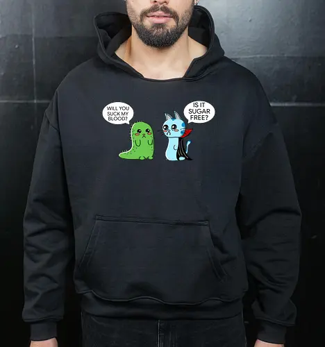 Lustiger Kawaii-Vampir mit zuckerfreiem Horror-Sarkasmus