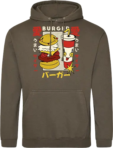 Burger Love – Kawaii Japanische Retro Food Art