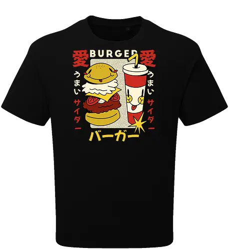 Burger Love – Kawaii Japanische Retro Food Art