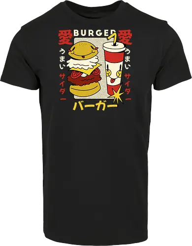 Burger Love – Kawaii Japanische Retro Food Art