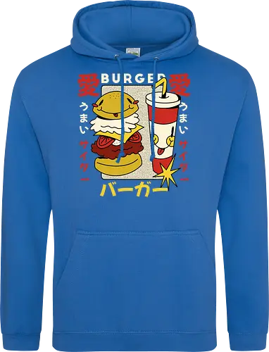 Burger Love – Kawaii Japanische Retro Food Art