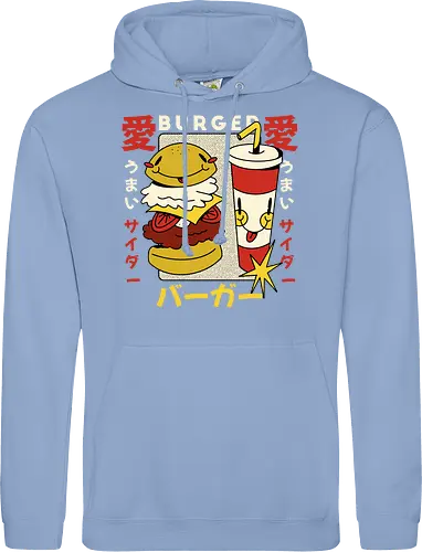 Burger Love – Kawaii Japanische Retro Food Art