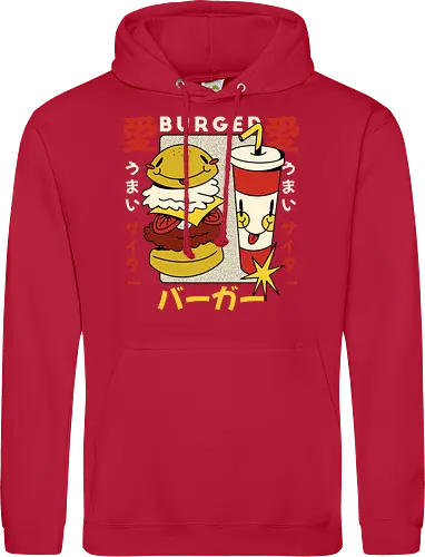 Burger Love – Kawaii Japanische Retro Food Art