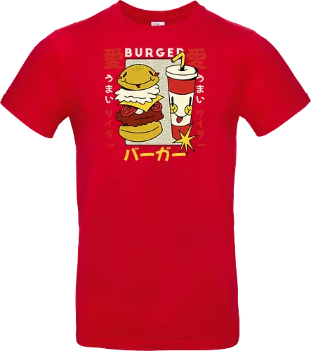 Burger Love – Kawaii Japanische Retro Food Art