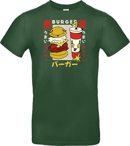 Burger Love – Kawaii Japanische Retro Food Art