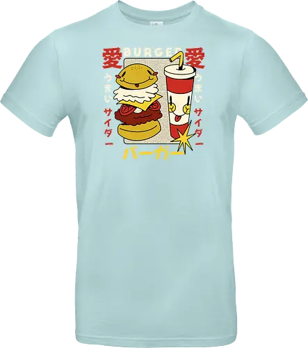 Burger Love – Kawaii Japanische Retro Food Art