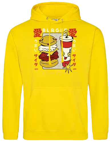 Burger Love – Kawaii Japanische Retro Food Art