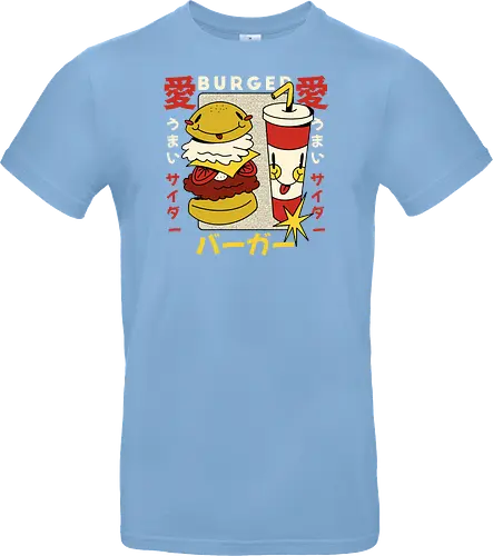 Burger Love – Kawaii Japanische Retro Food Art