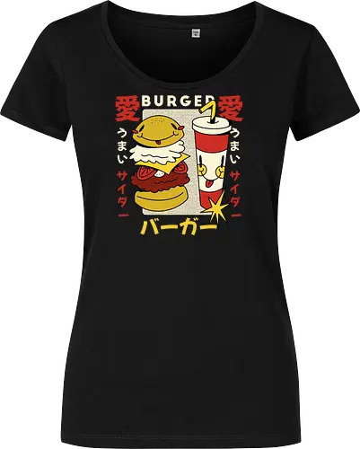 Burger Love – Kawaii Japanische Retro Food Art