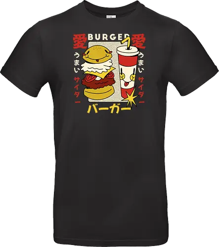 Burger Love – Kawaii Japanische Retro Food Art