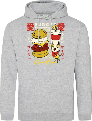 Burger Love – Kawaii Japanische Retro Food Art