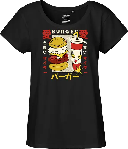Burger Love – Kawaii Japanische Retro Food Art