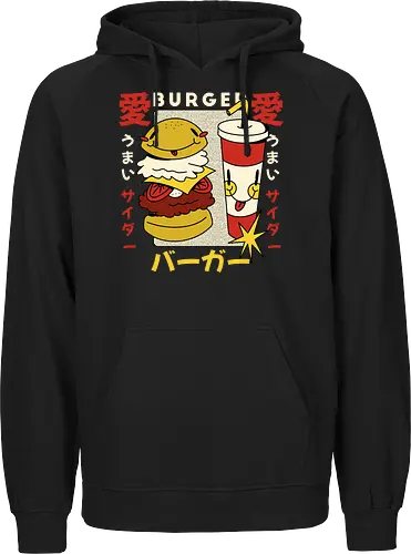 Burger Love – Kawaii Japanische Retro Food Art