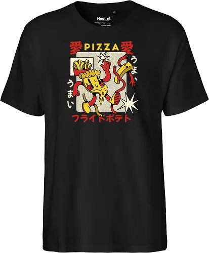 Pizza & Pommes – Japanische Retro Kawaii Food Art