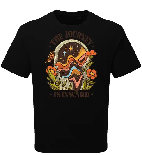 The Journey Is Inward – Vintage Inner Peace | Vintage Illustration zur Selbstfindung