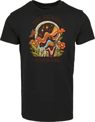 The Journey Is Inward – Vintage Inner Peace | Vintage Illustration zur Selbstfindung