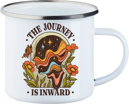 The Journey Is Inward – Vintage Inner Peace | Vintage Illustration zur Selbstfindung