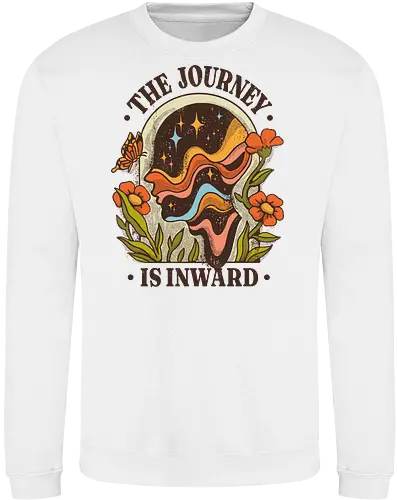 The Journey Is Inward – Vintage Inner Peace | Vintage Illustration zur Selbstfindung