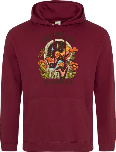 The Journey Is Inward – Vintage Inner Peace | Vintage Illustration zur Selbstfindung