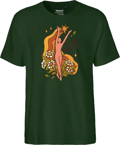 Live Brightly – Vintage Mental Health Floral Illustration | Vintage Illustration für mentale Gesundheit