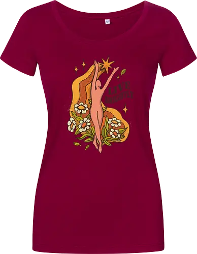 Live Brightly – Vintage Mental Health Floral Illustration | Vintage Illustration für mentale Gesundheit