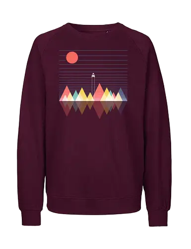 Beyond Space - space, rocket ship, space ship, mars, planets, solar system, minimal - Fairtrade Sweatshirt