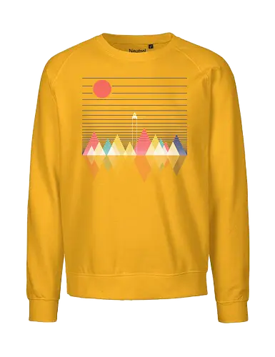 Beyond Space - space, rocket ship, space ship, mars, planets, solar system, minimal - Fairtrade Sweatshirt