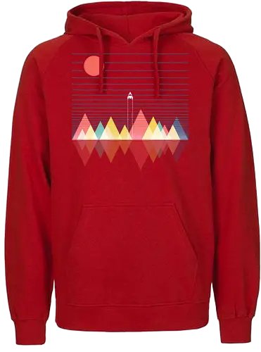 Beyond Space - space, rocket ship, space ship, mars, planets, solar system, minimal - Fairtrade Hoodie