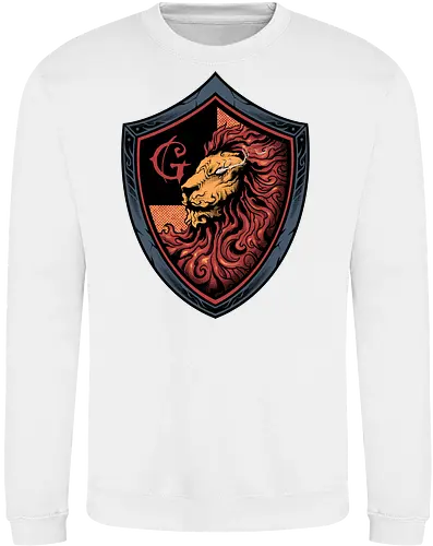 house of red mane - lion, magic, wizard, animal, myth, school, sport, game, rpg, fantasy, creature - Sweatshirt