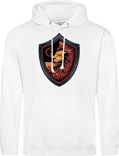 house of red mane - lion, magic, wizard, animal, myth, school, sport, game, rpg, fantasy, creature - Standard Hoodie