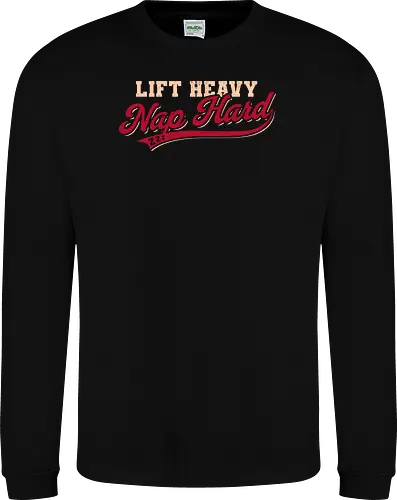 Lift Heavy Nap Hard Vintage Gym Humor 