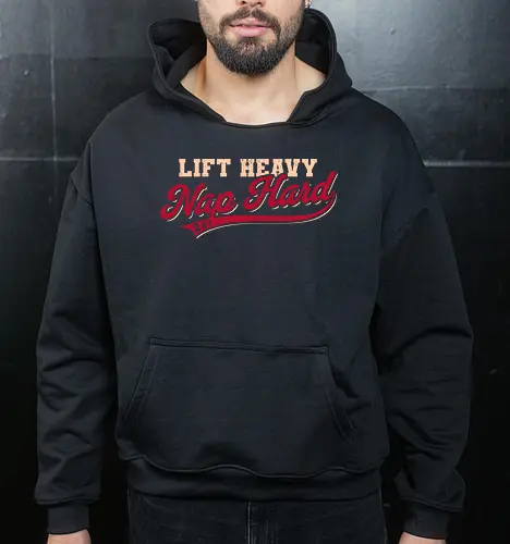 Lift Heavy Nap Hard Vintage Gym Humor 