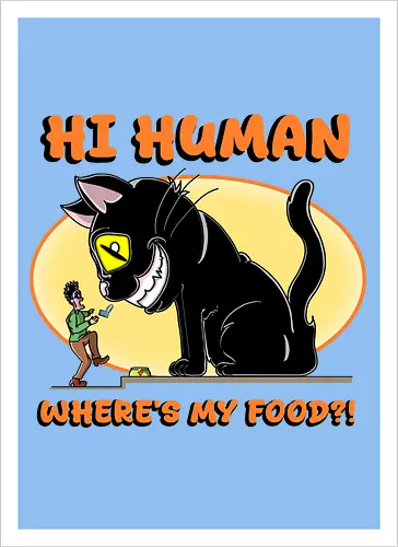 Lustiger Anime-Manga-Katzenbesitzer-Sarkasmus