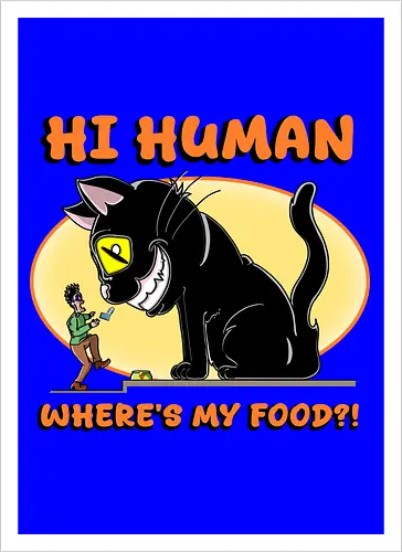 Lustiger Anime-Manga-Katzenbesitzer-Sarkasmus