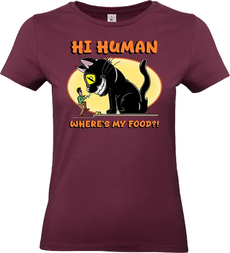 Lustiger Anime-Manga-Katzenbesitzer-Sarkasmus - anime, manga, katze, riesige katze, katzenbesitzer, katzenhumor, lustig, sarkasmus, niedlich, kawaii, cartoon katze, comic stil, futter, hunger, haustier, otaku, japanischer stil, witziges motiv, funny design, meme stil, popkultur, geschenkidee, trendig, tierillustration, humorvoll - Standard T-Shirt (Women)