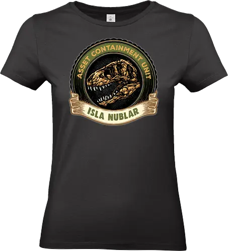 Asset Containment Unit - Movie, film, dinosaur, dinosaurs, action, sci-fi, classic movie - Standard T-Shirt (Women)