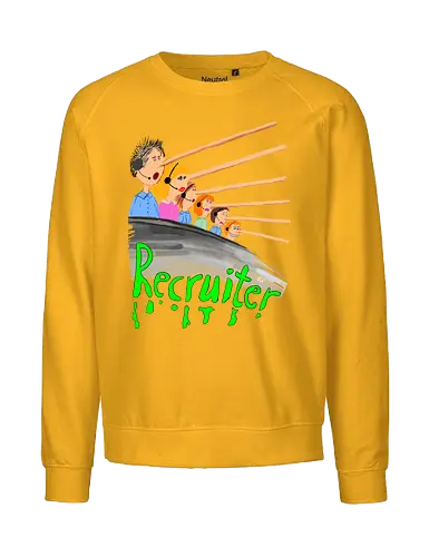 Recruiter - IT, Zeitarbeit, Arbeit, Frust - Fairtrade Sweatshirt