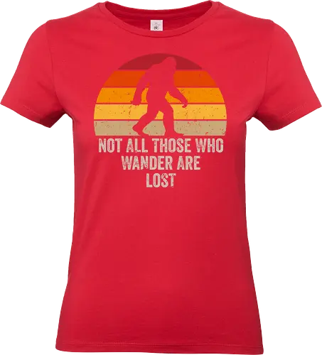 Retro Sasquacth - retro, vintage, sasquatch, bigfoot, animals, nature, mountain, snow, winter - Standard T-Shirt (Women)