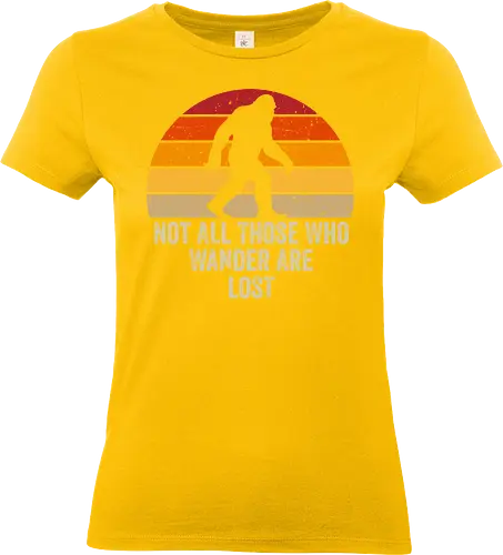 Retro Sasquacth - retro, vintage, sasquatch, bigfoot, animals, nature, mountain, snow, winter - Standard T-Shirt (Women)
