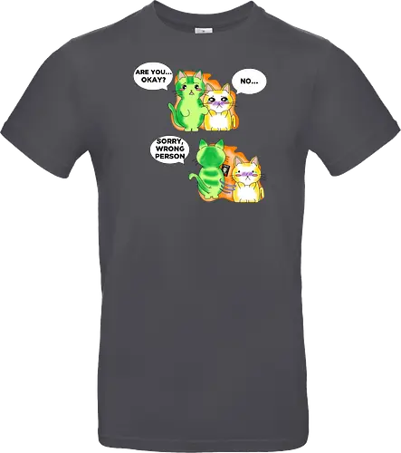 Kawaii-Sarkasmus Alles okay? Falsche Katze